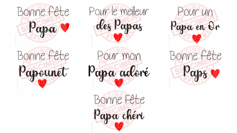 Visuel des étiquettes pour la fête des pères