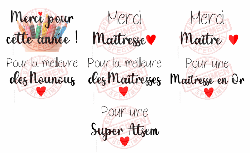 Pochette Cœur "Merci pour cette année" – Image 4